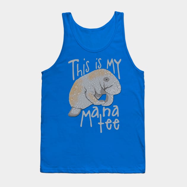 Funny Manatee T-Shirt Tank Top by ahadden